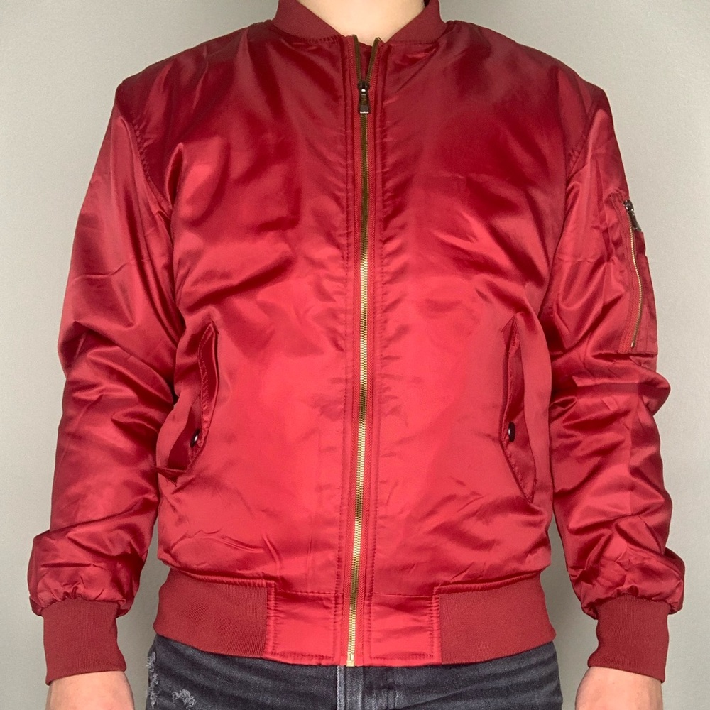 Red ASSTSERIES Bomber Jacket (NEVER WORN)